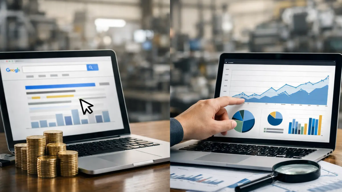 Google Ads vs SEO para empresas industriales B2B